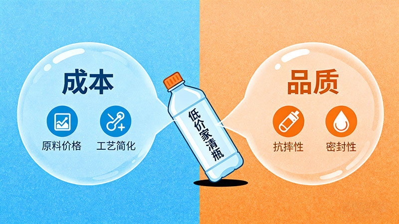 低价家清塑料瓶质量痛点与成本博弈 低价家清塑料瓶质量痛点与成本博弈
